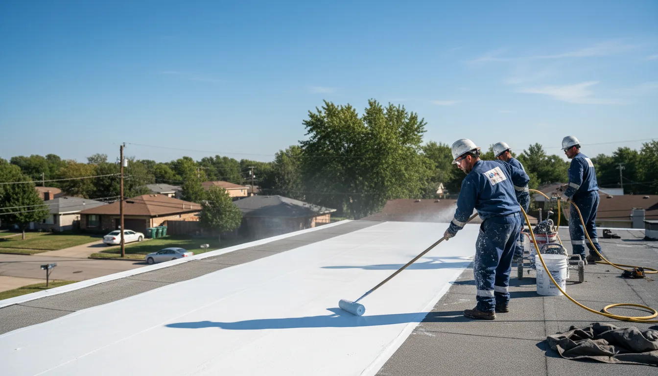 Commercial roof coating in Gloster, MS near me